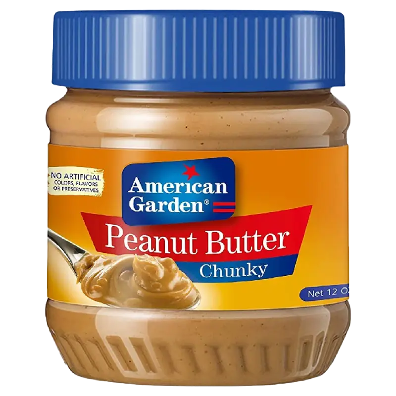 American Garden Crunchy Peanut Butter 340G