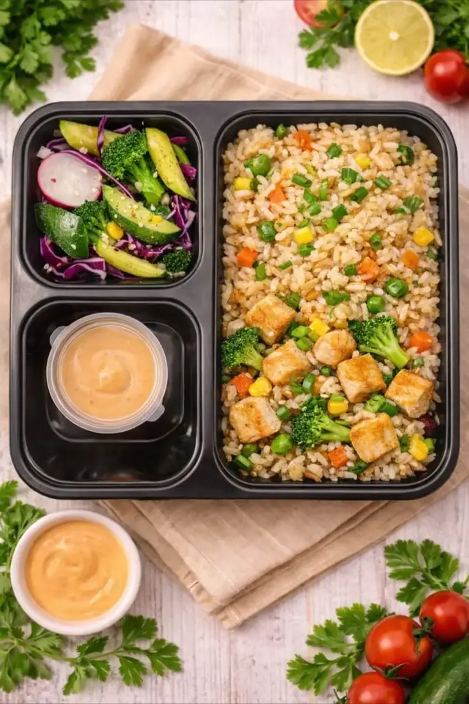 Chicken vegetable fried rice