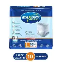 Maxdry Adult Diaper Pants Large 10 Pcs